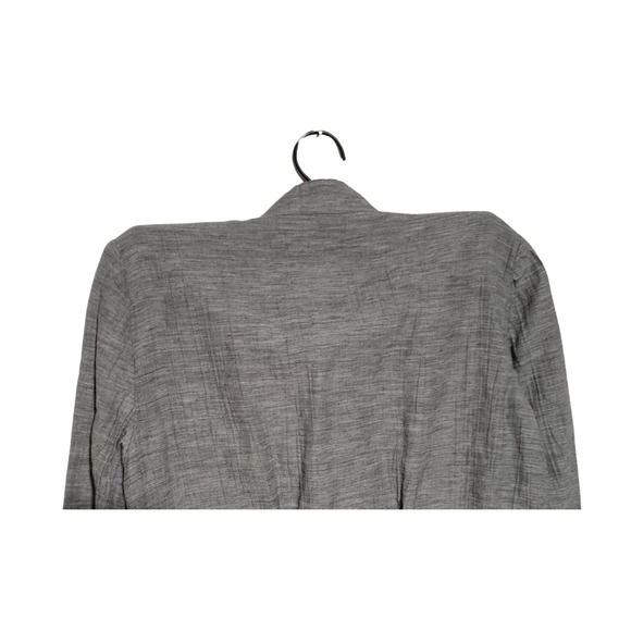 Lafayette 148 Open Front Shawl Collar Cardigan Gray Women’s Size 8 - Picture 4 of 4